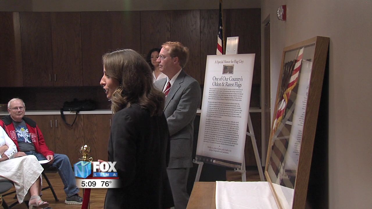Rare Revolutionary War era flag on display at Hancock Historical Museum.jpg